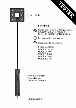 E-stim Crop - Black - Tester..
