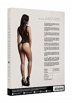 Contrast Fence Net Teddy - One Size