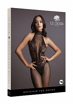 Fishnet and Lace Bodystocking - One Size