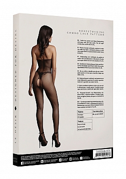 Fishnet and Lace Bodystocking - One Size
