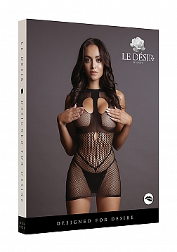 Duo Net Open Cup Mini Dress - One Size