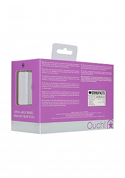 Ribbed Diamond Heart Plug - Extra Large