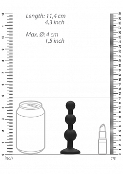 Silicone Beaded Diamond Butt Plug