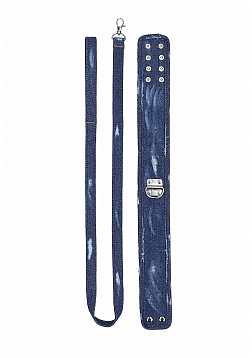 Denim Collar with Leash