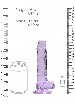 Realistic Dildo with Balls - 7\
