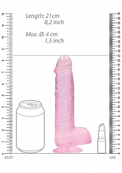 Realistic Dildo with Balls - 8\