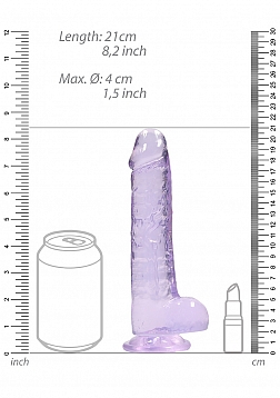 Realistic Dildo with Balls - 8\