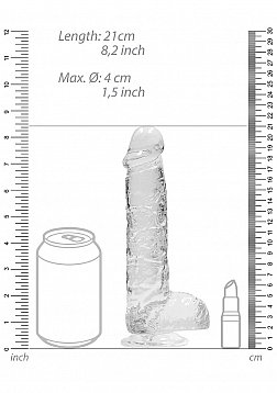Realistic Dildo with Balls - 8\