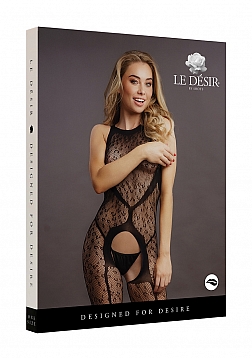 Crotchless Leopard Bodystocking - One Size