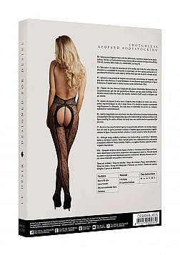 Crotchless Leopard Bodystocking - One Size