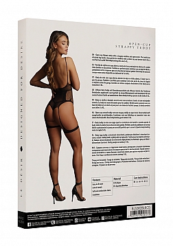 Open-cup strappy teddy - Black - O/S