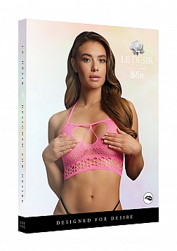 Strappy halter top - Pink - O/S