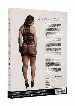 Criss Cross Neck Mini Dress - Plus Size