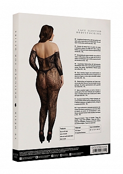 Lace Sleeved Bodystocking - Plus Size