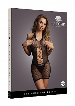 Peek-A-Boo Fishnet Dress - One Size