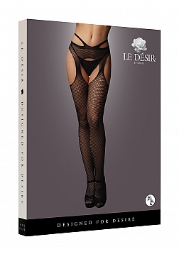 Suspender Pantyhose with Strappy Waist - One Size