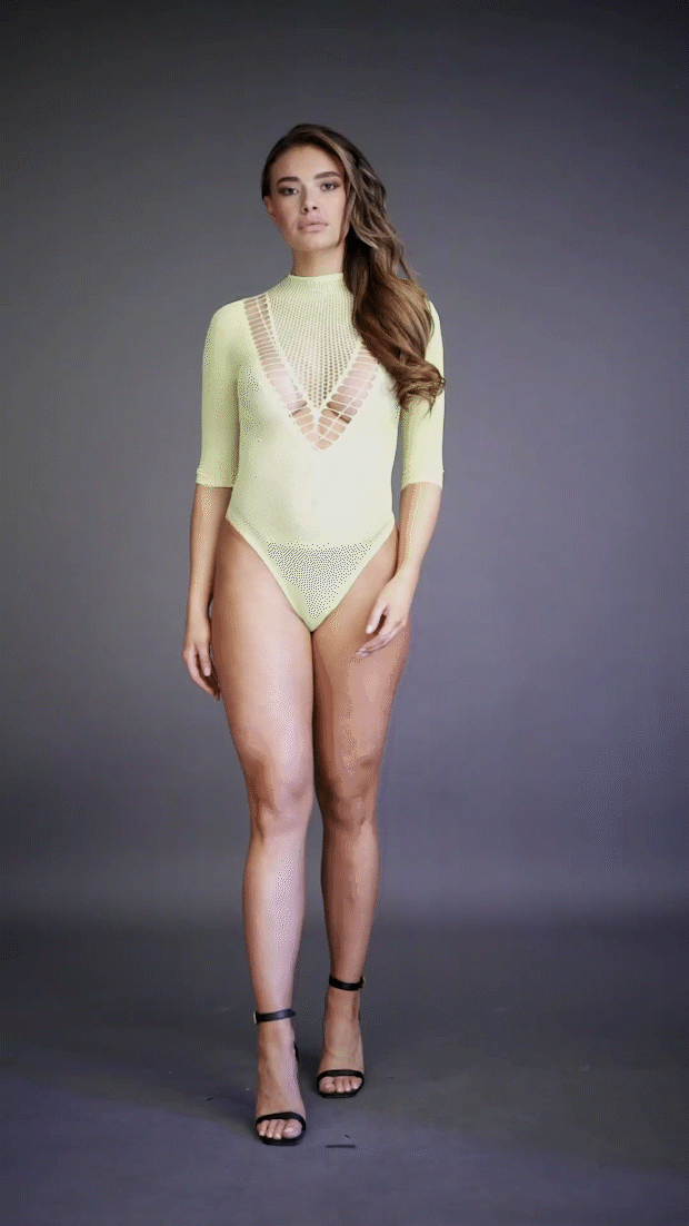 Short sleeve teddy - Green - O/S