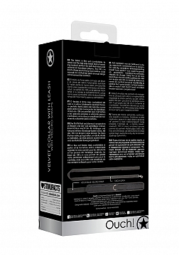 Velvet Adjustable Collar with Leash