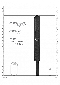 Velvet Adjustable Collar with Leash