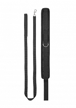 Velvet Adjustable Collar with Leash