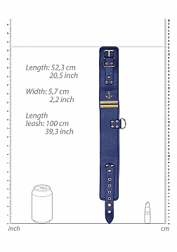 Collar with Leash - Sailor Theme