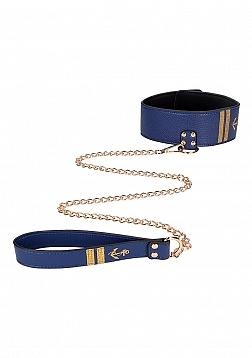 Collar with Leash - Sailor Theme