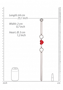 Silicone Heart Gag - Nurse Theme - White..