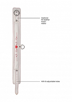 Collar With Leash - Nurse Theme - White..