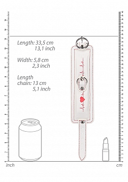 Ankle Cuffs - Nurse Theme - White..