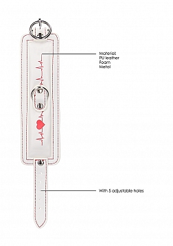 Ankle Cuffs - Nurse Theme - White..