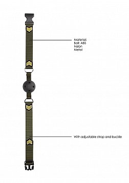 Breathable Ball Gag - Army Theme