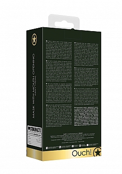 Mask With Mouth Opening - Army Theme - Green..