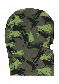 Mask With Mouth Opening - Army Theme - Green..