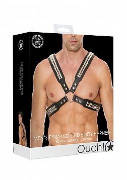 Pyramid Stud Men\'s Body Harness - One Size