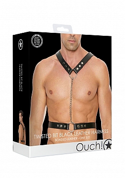 Twisted Bit Leather Harness - One Size