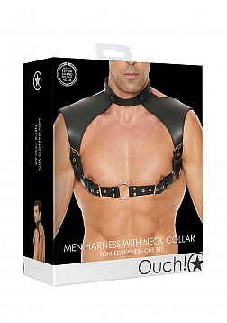 Men\'s Harness with Collar - One Size