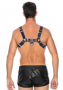 Bulldog Leather Chest Harness - L/XL