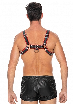Bulldog Leather Chest Harness - L/XL
