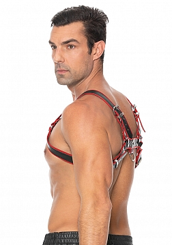Bulldog Leather Chest Harness - L/XL