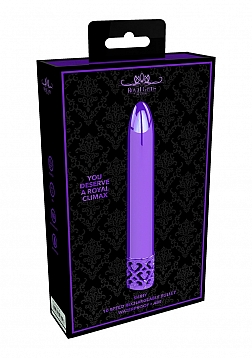 Royal Gems - Shiny - ABS Rechargeable Bullet - Purple..
