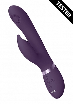 VIVE-AIMI Rechargeable Triple Motor Swinging Silicone Rabbit - Purple..