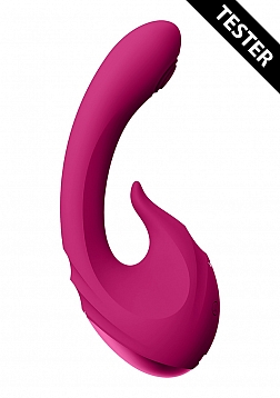VIVE-MIKI Rechargeable Pulse-Wave & Flickering Silicone Vibrator - Pink..