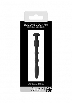 Silicone Penis Plug with Ribbing - 0.4\