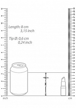 Penis Plug with Ribs - 0.2\