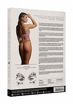 Strappy Halter Top & Dazzling Sticker - O/S