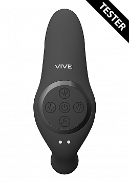 VIVE-KATA Rechargeable Triple Motor Hands-Free Silicone Vibrator - Black..