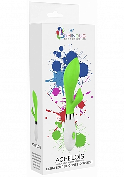 Achelois - Ultra Soft Silicone - 10 Speeds - Neon Green..