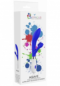 Agave - Ultra Soft Silicone - 10 Speeds - Neon Royal Blue..