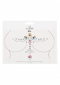 Dazzling Cleavage Bling Sticker