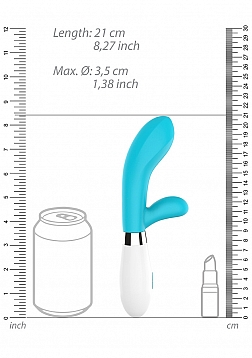 Achilles - Ultra Soft Silicone - 10 Speeds - Neon Turquoize..